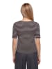 Betty Barclay Basic Shirt kurzarm in Taupe/Black