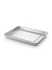 relaxdays 3 x Instrumententablett in Silber - (B)21,5 x (H)2,5 x (T)15 cm