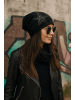 styleBREAKER Beanie Mütze mit Strass Stern in Anthrazit meliert