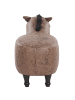 Beliani Tierhocker HORSE in Braun - (W) 33 x (H) 50 x (L) 64 cm