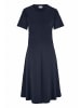 Hessnatur Hessnatur Jersey Kleid Kniebedeckend Slim aus reiner Bio-Baumwolle in marine