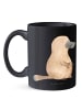 Mr. & Mrs. Panda Becher Schnabeltier Mut ohne Spruch in Schwarz