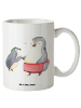 Mr. & Mrs. Panda Becher Pinguin mit Kind ohne Spruch in Weiß