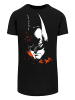 F4NT4STIC Long Cut T-Shirt DC Comics Batman Arkham Knight Bats Face in schwarz