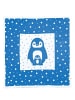 OrganicEra OrganicEra Bio-Trikotstrick-Babydecke, Pinguin  (80 x 90 cm) in Blue