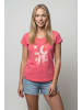 alife and kickin Kurzarmshirt EiraAK P in Love Mosaik - kamelie