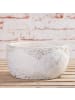 AltoBelli Blumentopf ADELINA Schale Zement Antik Grau Patina 24x12 cm