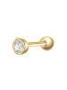 Glanzstücke München Piercing aus Sterling Silber mit Zirkonia in gelbgold