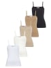 FLASHLIGHTS Spaghettitop in weiß, wollweiß, beige, caramell, schwarz