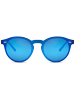 styleBREAKER Mono Sonnenbrille in Schwarz / Blau verspiegelt