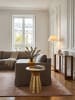 KADIMA DESIGN Beistelltisch Echter Marmor 35x35x45 cm Anstelltisch Metall