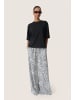 Soaked in Luxury Casual Hose SLShirley Lockere Passform in Grey Leopard Patteren