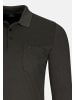 Ragman Poloshirt Basic in Weiß / dunkelgrau