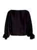 Vera Mont Satin-Bluse mit Fledermausärmeln in Schwarz