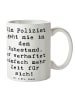 Mr. & Mrs. Panda Tasse Spruch Polizist Ruhestand mit Spruch in Weiß