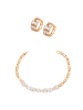 faina Women Jewelry Set in rose gold white