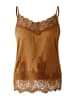 Oui Spitzentop in deep chestnut