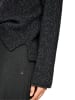 MARC CAIN Alpakamix-Pullover mit Glitzer-Details in Grau