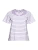 sheego T-Shirt in lavendel gestreift