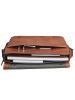 Leonhard Heyden Hamburg Messenger Leder 32 cm Laptopfach cognac