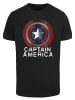F4NT4STIC T-Shirt Marvel Captain America Flash Logo in schwarz