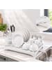 relaxdays Abtropfgestell in Weiß - (B)43 x (H)21 x (T)29,5 cm