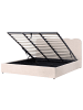Beliani Doppelbett NANTERRE in Beige - (W) 187 x (H) 104 x (L) 215 cm