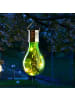 MARELIDA LED Solar Glühbirne GLOW in grün - H: 14cm