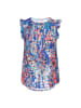 faina Top in blue multicolor