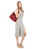 Samantha Look Shopper echt Leder in bordeaux
