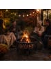 relaxdays Feuerschale in Schwarz/ Silber - (H)51 x Ø 60 cm