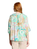 CARTOON Oversize-Bluse mit Muster in Grün/Violett