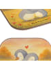 Mr. & Mrs. Panda Glasuntersetzer Pinguine Kuscheln Design ohne S... in Weiß