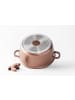 COFI 1453 Kochtopf mit Glasdeckel, Induktionsgeeignet in Beige