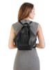 X-ZONE City-Rucksack echt Leder in schwarz