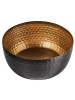Beliani Dekoschale BANHA in Schwarz/Gold - (W) 31 x (H) 14 x (L) 31 cm