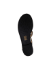 Sixth Sens Flache Sandalen mit Reißverschluss Schwarz