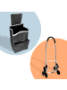relaxdays Einkaufstrolley in Schwarz - 45 l