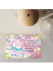 Mr. & Mrs. Panda Puzzle Einhorn Sekt mit Spruch in Rot Pastell