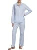 Seidensticker Pyjama Lang in zen blue
