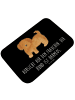 Mr. & Mrs. Panda Badematte Hund Flauschig mit Spruch in Schwarz