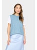 SAINT TROPEZ Strickweste ZanettSZ Gerade Passform in Airy Blue