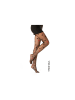 COFI 1453 Damen Strumpfhose 40 Den durchsichtig mit Herzen Baumwollzwickel in Schwarz