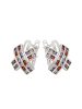 NAEMI Women Earrings in Silver Multicolor