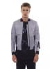 Nicolo Tonetto Grau Polyester Herren Bomberjacke Jacke