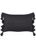 Beliani Dekokissen LYTHRUM in Grau - (W) 35 x (H) 10 x (L) 55 cm