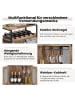 COSTWAY Weinschrank in Hellbraun