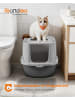 Feandrea Katzentoilette Boxal in Grau - (B)57 x (H)38.2 x (T)43.6 cm
