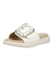 Gabor Pantoletten in Weiß/Silber