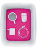 Leitz Aufbewahrungsbox myBox groß A4 mit Deckel weiß/pink